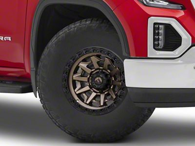Fuel Wheels Covert Matte Bronze with Black Bead Ring 6-Lug Wheel; 17x9; -12mm Offset (19-25 Sierra 1500)
