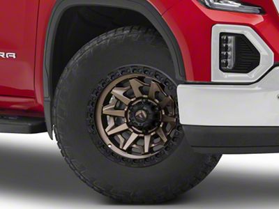 Fuel Wheels Covert Matte Bronze with Black Bead Ring 6-Lug Wheel; 18x9; -12mm Offset (19-25 Sierra 1500)