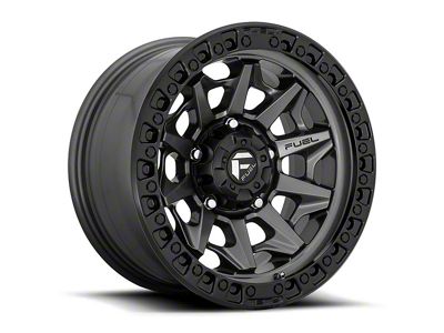 Fuel Wheels Covert Matte Gunmetal Black Bead Ring 6-Lug Wheel; 18x9; 20mm Offset (19-25 Sierra 1500)