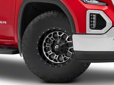 Fuel Wheels Crush Gloss Machined Double Dark Tint 6-Lug Wheel; 17x9; -12mm Offset (19-25 Sierra 1500)