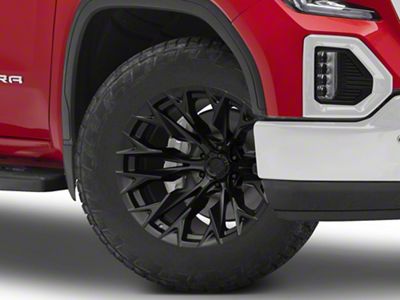 Fuel Wheels Flame Blackout 6-Lug Wheel; 20x9; 1mm Offset (19-25 Sierra 1500)