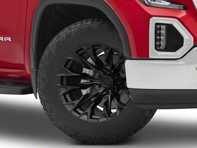 Fuel Wheels Flame Blackout 6-Lug Wheel; 20x9; 1mm Offset (19-24 Sierra 1500)