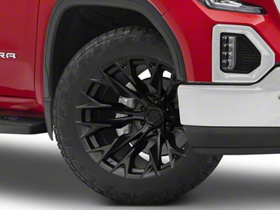 Fuel Wheels Flame Blackout 6-Lug Wheel; 22x12; -44mm Offset (19-25 Sierra 1500)