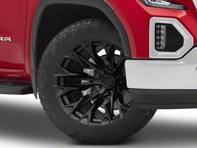 Fuel Wheels Flame Blackout 6-Lug Wheel; 22x12; -44mm Offset (19-24 Sierra 1500)