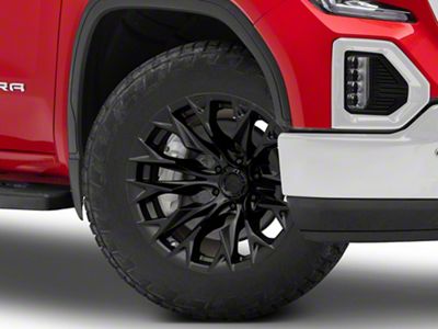 Fuel Wheels Flame Gloss Black Milled 6-Lug Wheel; 20x9; 20mm Offset (19-24 Sierra 1500)