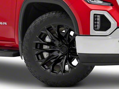 Fuel Wheels Flame Gloss Black Milled 6-Lug Wheel; 22x10; -18mm Offset (19-25 Sierra 1500)
