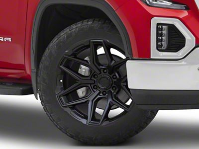 Fuel Wheels Flux Blackout 6-Lug Wheel; 22x10; -18mm Offset (19-25 Sierra 1500)