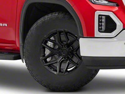 Fuel Wheels Fusion Forged Flux Gloss Black 6-Lug Wheel; 18x9; 30mm Offset (19-25 Sierra 1500)
