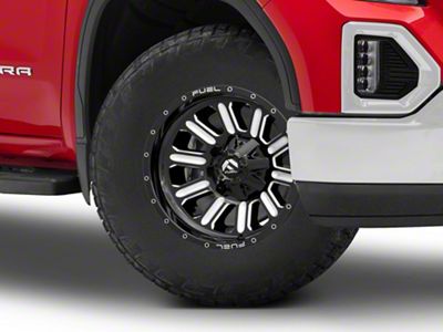 Fuel Wheels Hardline Gloss Black Milled 6-Lug Wheel; 18x9; 2mm Offset (19-25 Sierra 1500)