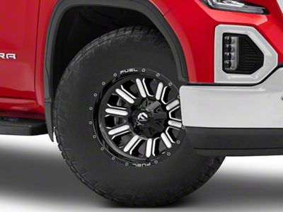 Fuel Wheels Hardline Gloss Black Milled 6-Lug Wheel; 17x9; -12mm Offset (19-25 Sierra 1500)