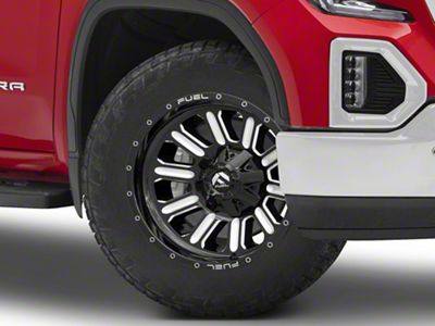 Fuel Wheels Hardline Gloss Black Milled 6-Lug Wheel; 20x9; 19mm Offset (19-25 Sierra 1500)