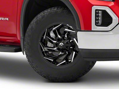 Fuel Wheels Reaction Gloss Black Milled 6-Lug Wheel; 18x9; 1mm Offset (19-24 Sierra 1500)