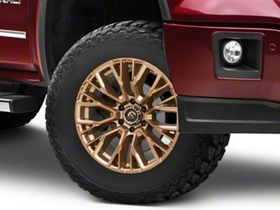 Fuel Wheels Rebar Platinum Bronze Milled 6-Lug Wheel; 17x9; -12mm Offset (14-18 Sierra 1500)