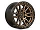 Fuel Wheels Rebel Matte Bronze with Black Bead Ring 6-Lug Wheel; 17x9; 1mm Offset (19-24 Sierra 1500)