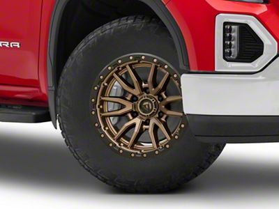 Fuel Wheels Rebel Matte Bronze with Black Bead Ring 6-Lug Wheel; 18x9; -12mm Offset (19-25 Sierra 1500)