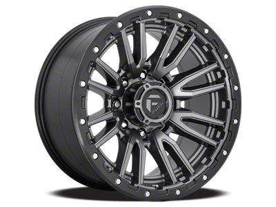 Fuel Wheels Rebel Textured Anthracite 6-Lug Wheel; 17x9; -12mm Offset (19-25 Sierra 1500)