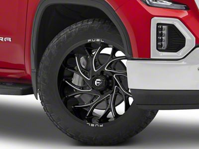 Fuel Wheels Runner Gloss Black Milled 6-Lug Wheel; 24x14; -75mm Offset (19-25 Sierra 1500)