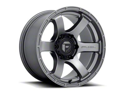 Fuel Wheels Rush Matte Gunmetal 6-Lug Wheel; 17x9; -12mm Offset (19-25 Sierra 1500)