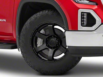 Fuel Wheels Rush Satin Black 6-Lug Wheel; 20x9; 1mm Offset (19-25 Sierra 1500)