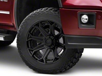 Fuel Wheels Siege Matte Black 6-Lug Wheel; 20x9; 1mm Offset (14-18 Sierra 1500)