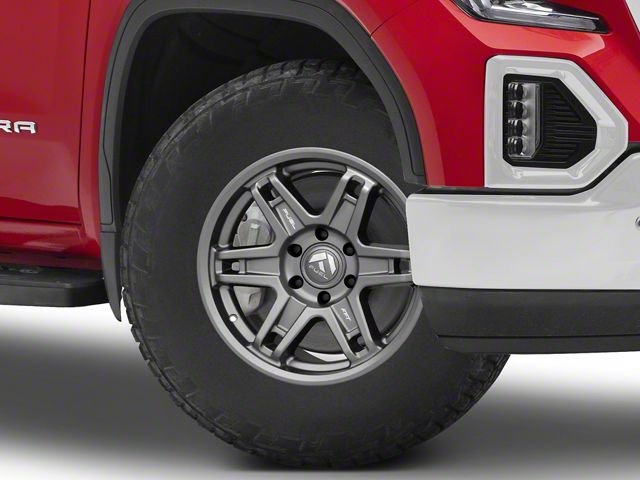 Slayer Inball Wheels Fuel Wheels Sierra 1500 Slayer Matte Gunmetal 6-Lug Wheel; 18x8.5; 1mm ...
