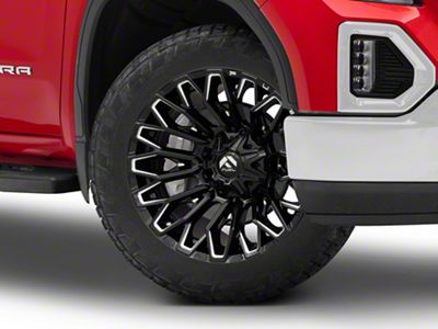 Fuel Wheels Strike Gloss Black Milled 6-Lug Wheel; 22x12; -44mm Offset (19-25 Sierra 1500)
