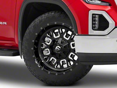 Fuel Wheels Stroke Gloss Black Milled 6-Lug Wheel; 22x10; -19mm Offset (19-25 Sierra 1500)