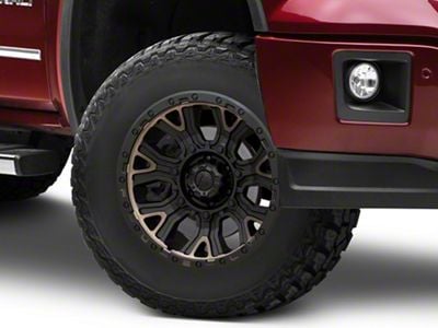Fuel Wheels Traction Matte Black with Double Dark Tint 6-Lug Wheel; 17x9; -12mm Offset (14-18 Sierra 1500)
