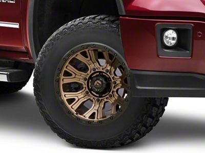 Fuel Wheels Traction Matte Bronze with Black Ring 6-Lug Wheel; 17x9; -12mm Offset (14-18 Sierra 1500)