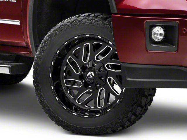 Fuel Wheels Triton Gloss Black Milled 6-Lug Wheel; 20x10; -19mm Offset (14-18 Sierra 1500)