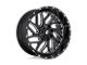 Fuel Wheels Triton Gloss Black Milled 6-Lug Wheel; 22x10; -19mm Offset (19-24 Sierra 1500)