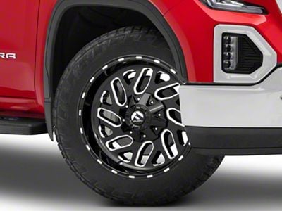 Fuel Wheels Triton Gloss Black Milled 6-Lug Wheel; 22x9.5; 19mm Offset (19-25 Sierra 1500)