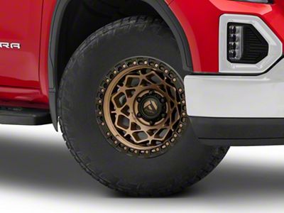 Fuel Wheels Unit Bronze with Matte Black Ring 6-Lug Wheel; 17x9; 1mm Offset (19-25 Sierra 1500)