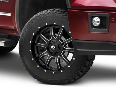 Fuel Wheels Vandal Gloss Black Milled 6-Lug Wheel; 20x9; 1mm Offset (14-18 Sierra 1500)