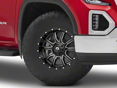 Fuel Wheels Vandal Gloss Black Milled 6-Lug Wheel; 17x9; -12mm Offset (19-25 Sierra 1500)