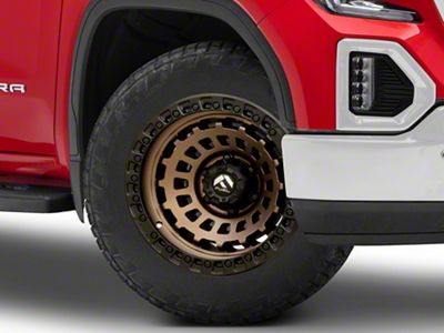 Fuel Wheels Zephyr Matte Bronze with Black Bead Ring 6-Lug Wheel; 17x9; -12mm Offset (19-25 Sierra 1500)
