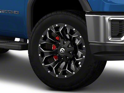 Fuel Wheels Assault Matte Black Milled 8-Lug Wheel; 20x9; 20mm Offset (20-25 Sierra 2500 HD)