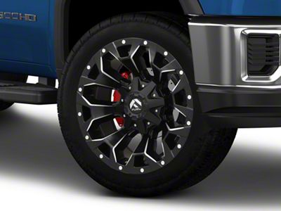 Fuel Wheels Assault Matte Black Milled 8-Lug Wheel; 22x9.5; 20mm Offset (20-25 Sierra 2500 HD)
