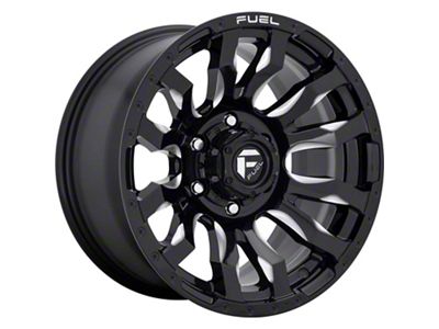 Fuel Wheels Blitz Gloss Black Milled 8-Lug Wheel; 20x9; 1mm Offset (20-25 Sierra 2500 HD)