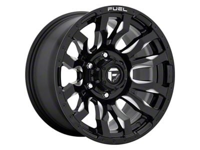 Fuel Wheels Blitz Gloss Black Milled 8-Lug Wheel; 20x9; 20mm Offset (07-10 Sierra 2500 HD)