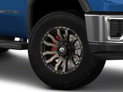 Fuel Wheels Blitz Matte Black Double Dark Tint 8-Lug Wheel; 18x9; -12mm Offset (20-25 Sierra 2500 HD)
