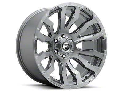 Fuel Wheels Blitz Platinum Brushed Gunmetal 8-Lug Wheel; 20x10; -18mm Offset (07-10 Sierra 2500 HD)