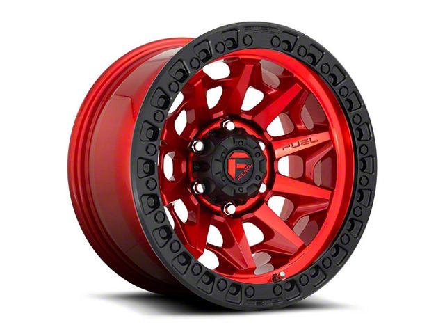 Fuel Wheels Covert Candy Red 8-Lug Wheel; 18x9; 1mm Offset (20-24 Sierra 2500 HD)