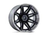 Fuel Wheels Fusion Forged Brawl Gloss Black Bushed Dark Tinted Clear 8-Lug Wheel; 22x10; -18mm Offset (20-26 Sierra 2500 HD)
