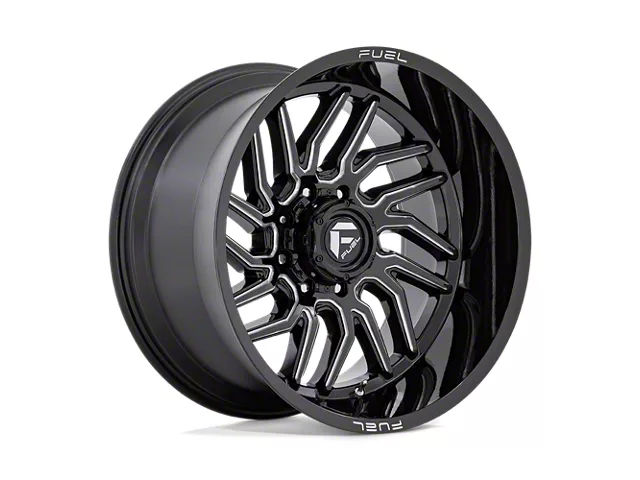Fuel Rims 2500 Fuel Wheels Sierra 2500 Hurricane Gloss Black Milled 8-Lug Wheel; 20x9 ...