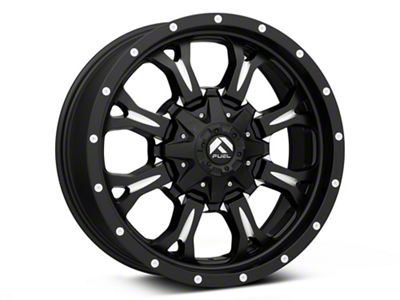 Fuel Wheels Krank Matte Black Milled 8-Lug Wheel; 20x9; 20mm Offset (07-10 Sierra 2500 HD)