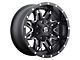 Fuel Wheels Lethal Matte Black Milled 8-Lug Wheel; 18x9; 1mm Offset (20-24 Sierra 2500 HD)