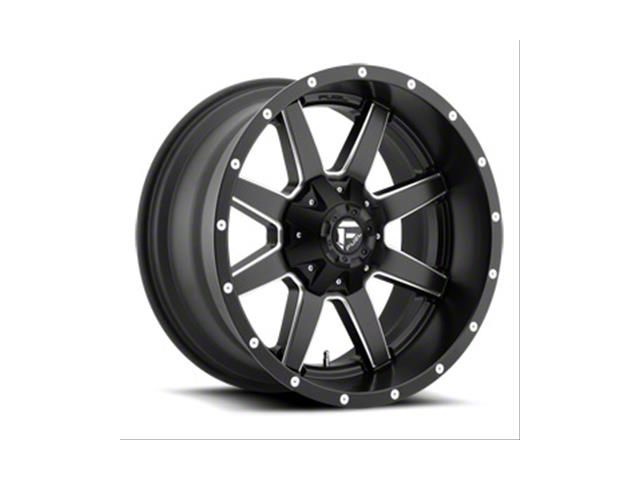 Fuel Wheels Maverick Matte Black Milled 8-Lug Wheel; 22x10; -24mm Offset (20-24 Sierra 2500 HD)
