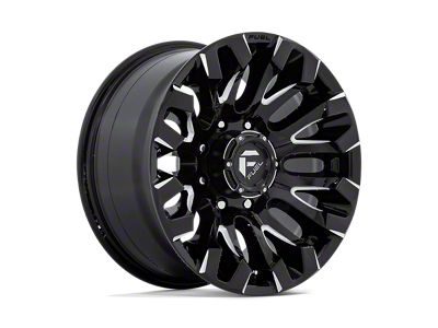 Fuel Wheels Quake Gloss Black Milled 8-Lug Wheel; 18x9; 1mm Offset (20-25 Sierra 2500 HD)