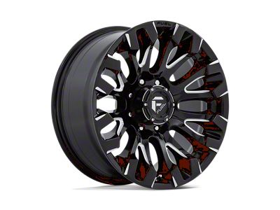 Fuel Wheels Quake Gloss Black Milled 8-Lug Wheel; 20x9; 1mm Offset (20-24 Sierra 2500 HD)
